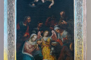 Obraz „Adoracja Dzieciątka Jezus” z końca XVII w.