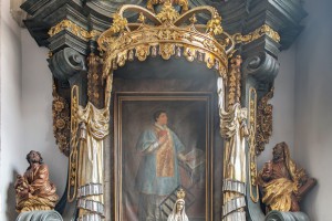 Ołtarz barokowy z końca XVIII w.